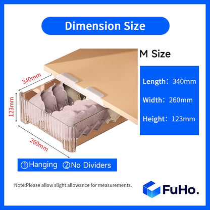 🇸🇬READY STOCK🇸🇬 FuHo Cabinet Hanging Drawers | Cabinet Organiser | Plastic Container | Storage Box | Basket (HL0194)