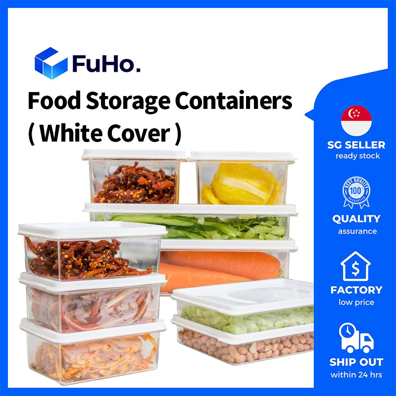 🇸🇬READY STOCK🇸🇬 FuHo Food Container with Cover | Fridge Storage | Fridge Organizer | Tupperware | Lunch Box(KIT0023)