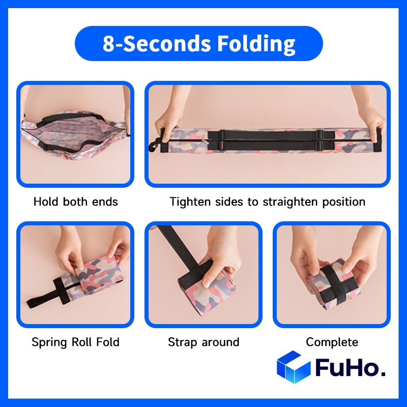 🔥CLEARANCE SALE🔥 FuHo Foldable Reusable Bag NTUC Roll Multi-Purpose Bag Supermarket Heavy Duty Grocery Bag (HL0206)