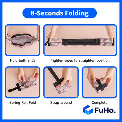 🔥CLEARANCE SALE🔥 FuHo Foldable Reusable Bag NTUC Roll Multi-Purpose Bag Supermarket Heavy Duty Grocery Bag (HL0206)