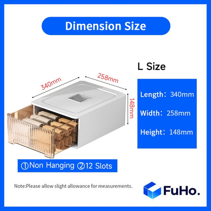 🇸🇬READY STOCK🇸🇬 FuHo Cabinet Hanging Drawers | Cabinet Organiser | Plastic Container | Storage Box | Basket (HL0194)