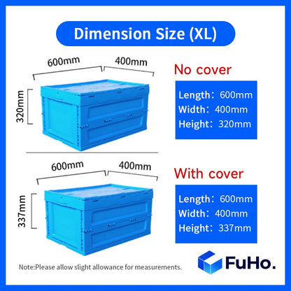 🇸🇬READY STOCK🇸🇬 FuHo Heavy Duty Collapsible Stackable Box | Industrial Box | Warehouse Box | Blue Crate (IND0001)