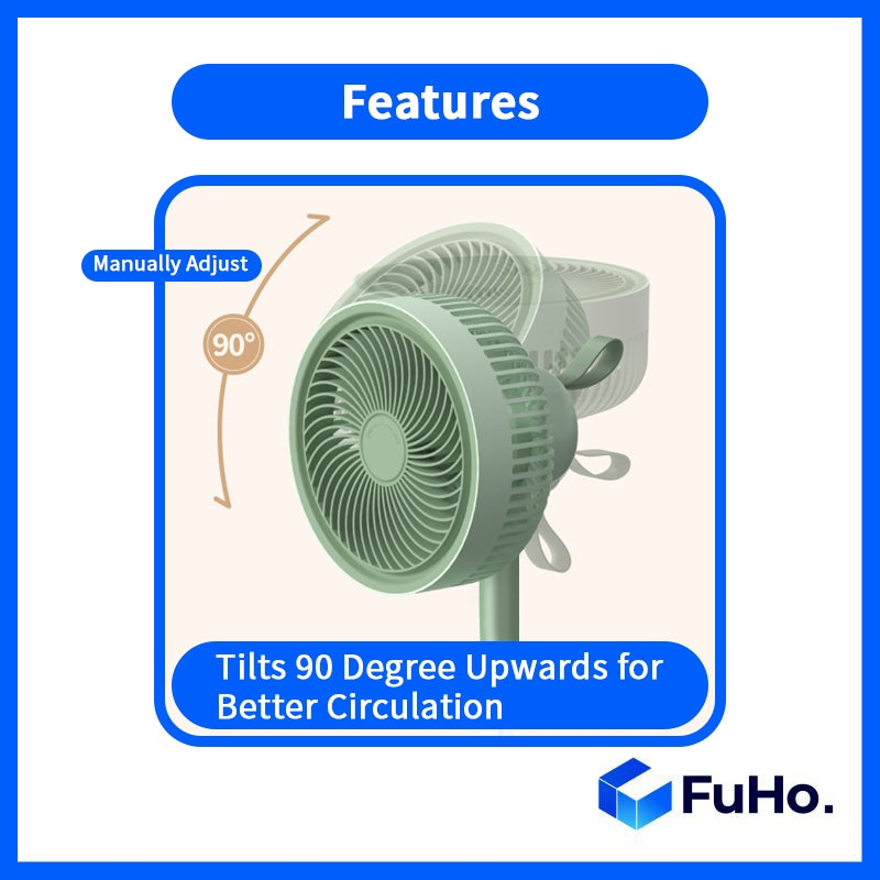 🇸🇬READY STOCK🇸🇬 FuHo 5 Speed Fan | Desktop Fan | Mini Fan | Strong Fan | Fast Charging Fan | Portable Fan (HL0191)