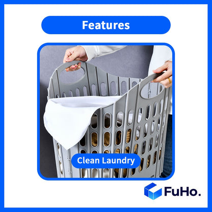 🇸🇬READY STOCK🇸🇬 FuHo Collapsible Laundry Basket || Strong Material Basket || 4 Colors Basket