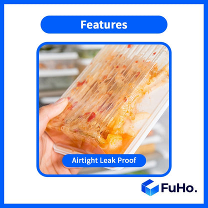 🇸🇬READY STOCK🇸🇬 FuHo Food Container with Cover | Fridge Storage | Fridge Organizer | Tupperware | Lunch Box(KIT0023)