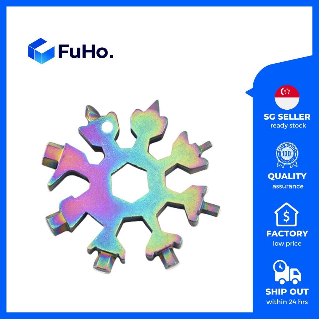🔥CLEARANCE SALE🔥 FuHo Multi Purpose Snowflake Screwdriver | Spanner | Beer Opener | Penknife | Tool Box (IND0011)