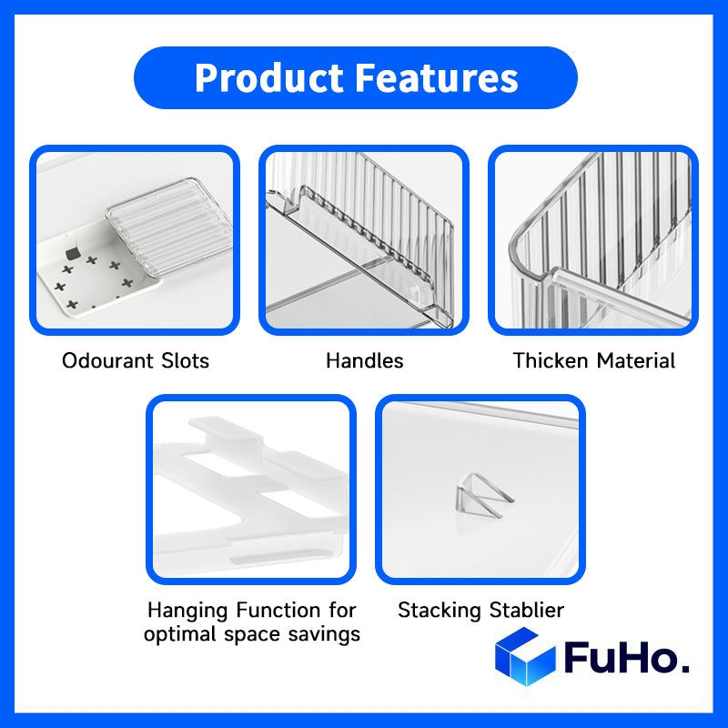 🇸🇬READY STOCK🇸🇬 FuHo Cabinet Hanging Drawers | Cabinet Organiser | Plastic Container | Storage Box | Basket (HL0194)