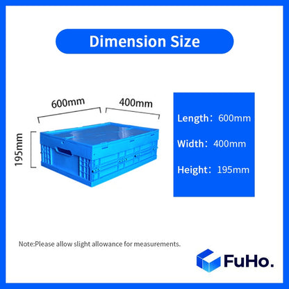 🇸🇬READY STOCK🇸🇬 FuHo Heavy Duty Collapsible Stackable Box | Industrial Box | Warehouse Box | Blue Crate (IND0001)