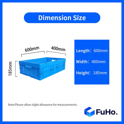 🇸🇬READY STOCK🇸🇬 FuHo Heavy Duty Collapsible Stackable Box | Industrial Box | Warehouse Box | Blue Crate (IND0001)
