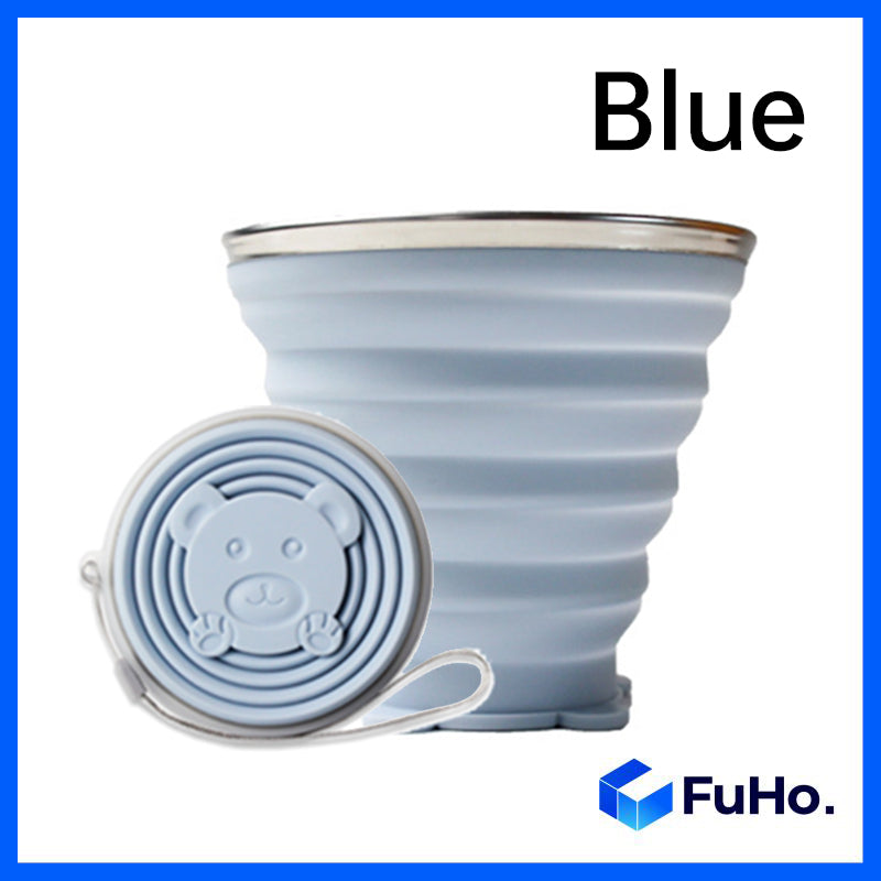 🇸🇬READY STOCK🇸🇬 (270/320ml) FuHo Travel Collapsible Drinking Cup Silicone Food Grade BPA FREE Office Cup (KIT0045)