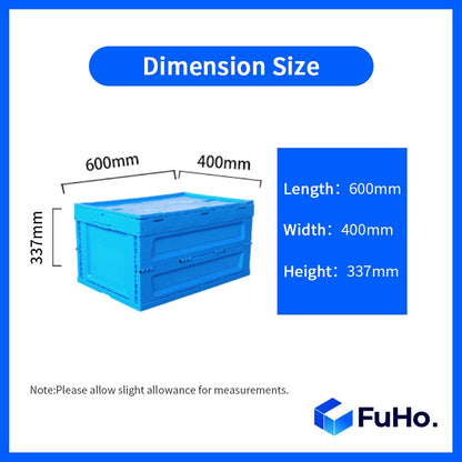 🇸🇬READY STOCK🇸🇬 FuHo Heavy Duty Collapsible Stackable Box | Industrial Box | Warehouse Box | Blue Crate (IND0001)