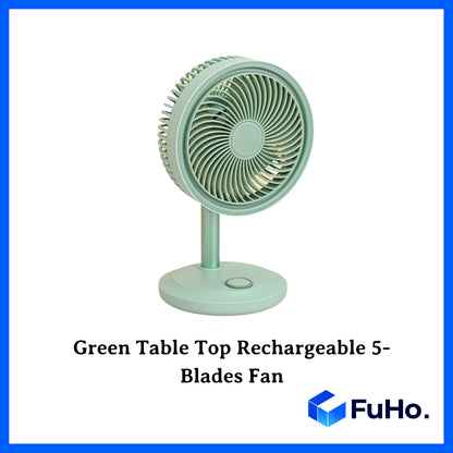 🇸🇬READY STOCK🇸🇬 FuHo 5 Speed Fan | Desktop Fan | Mini Fan | Strong Fan | Fast Charging Fan | Portable Fan (HL0191)