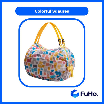 🔥CLEARANCE SALE🔥 FuHo Foldable Reusable Bag NTUC Roll Multi-Purpose Bag Supermarket Heavy Duty Grocery Bag (HL0206)