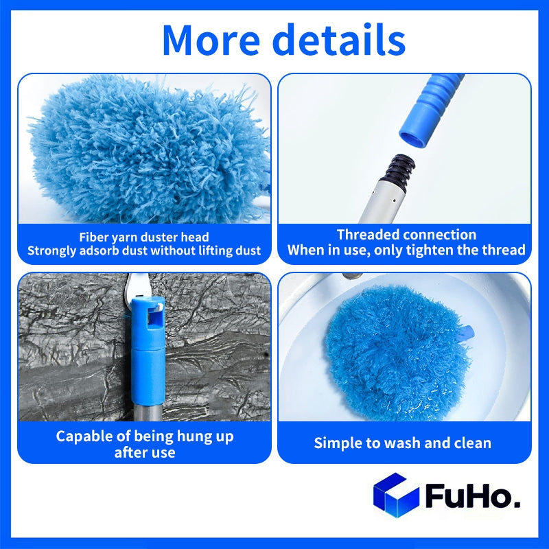 🇸🇬READY STOCK🇸🇬 FuHo Ceiling Fan Duster | Feather Duster | Adjustable Duster | Washable Duster | Telescopic (HL0226)