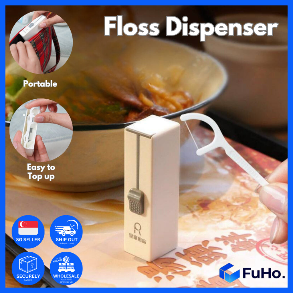 🔥CLEARANCE SALE🔥 FuHo Floss Storage with Dispenser Oral Hygiene Care Toothpick Toothbrush Toothpaste Colgate (TL0008)