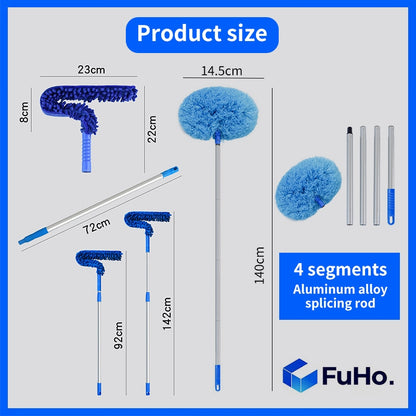 🇸🇬READY STOCK🇸🇬 FuHo Ceiling Fan Duster | Feather Duster | Adjustable Duster | Washable Duster | Telescopic (HL0226)