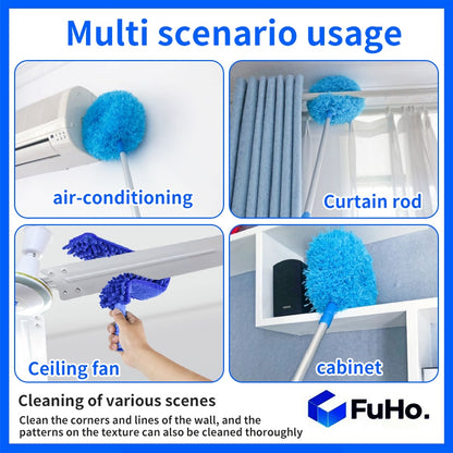 🇸🇬READY STOCK🇸🇬 FuHo Ceiling Fan Duster | Feather Duster | Adjustable Duster | Washable Duster | Telescopic (HL0226)