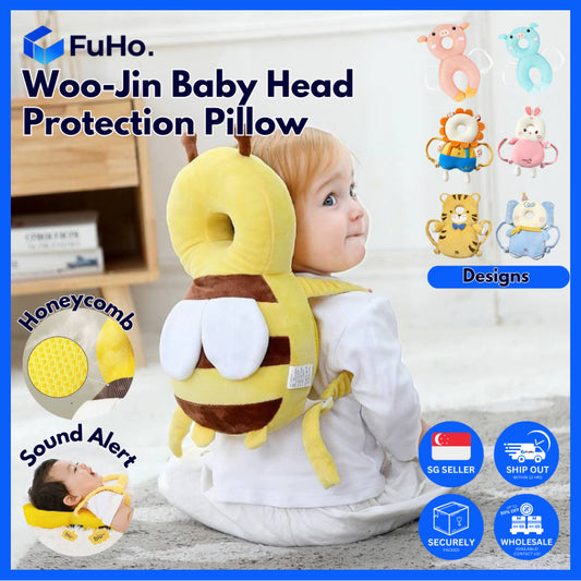 🇸🇬READY STOCK🇸🇬 FuHo Woo-Jin Baby Head Protection Pillow with Sound Alert | Baby Pillow | Baby Head Protection (BB0002A)
