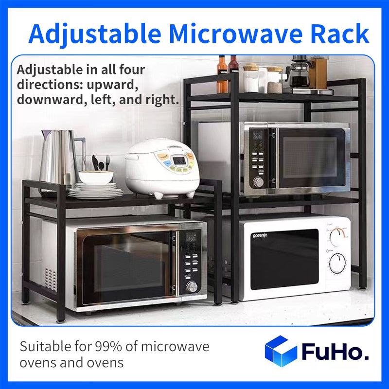 🇸🇬READY STOCK🇸🇬 FuHo Kitchen Storage Rack with Hook | Knife Holder | Microwave Rack | Oven Rack (KIT0070)