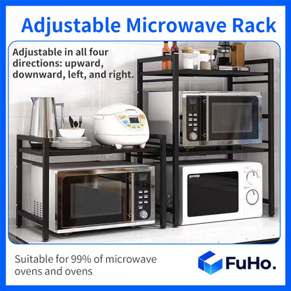 🇸🇬READY STOCK🇸🇬 FuHo Kitchen Storage Rack with Hook | Knife Holder | Microwave Rack | Oven Rack (KIT0070)