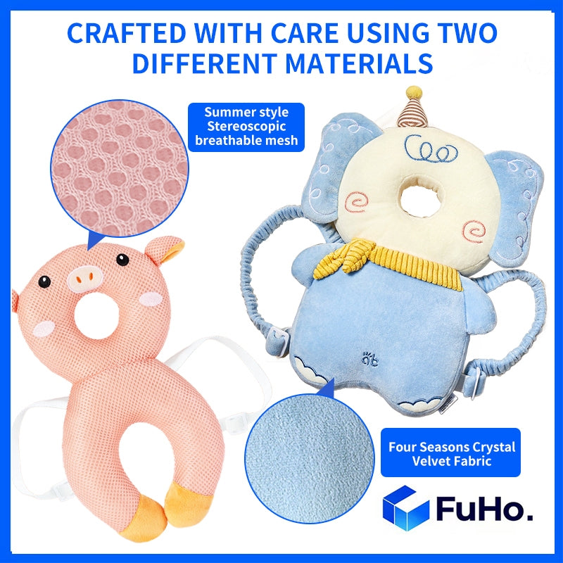 🇸🇬READY STOCK🇸🇬 FuHo Woo-Jin Baby Head Protection Pillow with Sound Alert | Baby Pillow | Baby Head Protection (BB0002A)