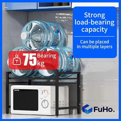 🇸🇬READY STOCK🇸🇬 FuHo Kitchen Storage Rack with Hook | Knife Holder | Microwave Rack | Oven Rack (KIT0070)