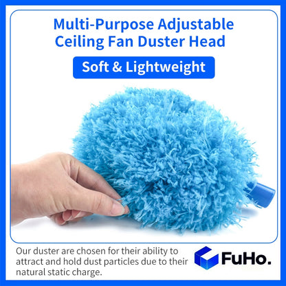 🇸🇬READY STOCK🇸🇬 FuHo Ceiling Fan Duster | Feather Duster | Adjustable Duster | Washable Duster | Telescopic (HL0226)