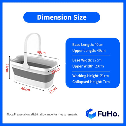 🇸🇬READY STOCK🇸🇬 (1Set) FuHo Spray Mop | Water Spray Mop | Collapsible Bucket | Mop Holder | Mop Cloth | Mopping (HL0182)