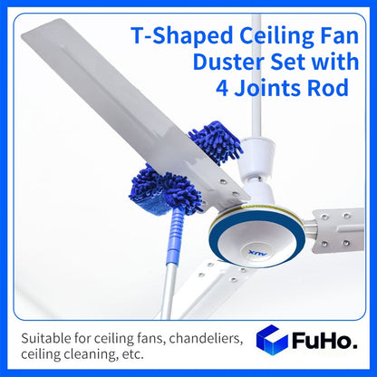 🇸🇬READY STOCK🇸🇬 FuHo Ceiling Fan Duster | Feather Duster | Adjustable Duster | Washable Duster | Telescopic (HL0226)