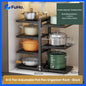 🇸🇬READY STOCK🇸🇬 FuHo Adjustable Pot Pan Organizer Rack | Kitchen Storage Rack | Kitchen Cabinet (KIT0066)