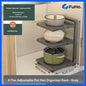 🇸🇬READY STOCK🇸🇬 FuHo Adjustable Pot Pan Organizer Rack | Kitchen Storage Rack | Kitchen Cabinet (KIT0066)