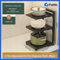 🇸🇬READY STOCK🇸🇬 FuHo Adjustable Pot Pan Organizer Rack | Kitchen Storage Rack | Kitchen Cabinet (KIT0066)