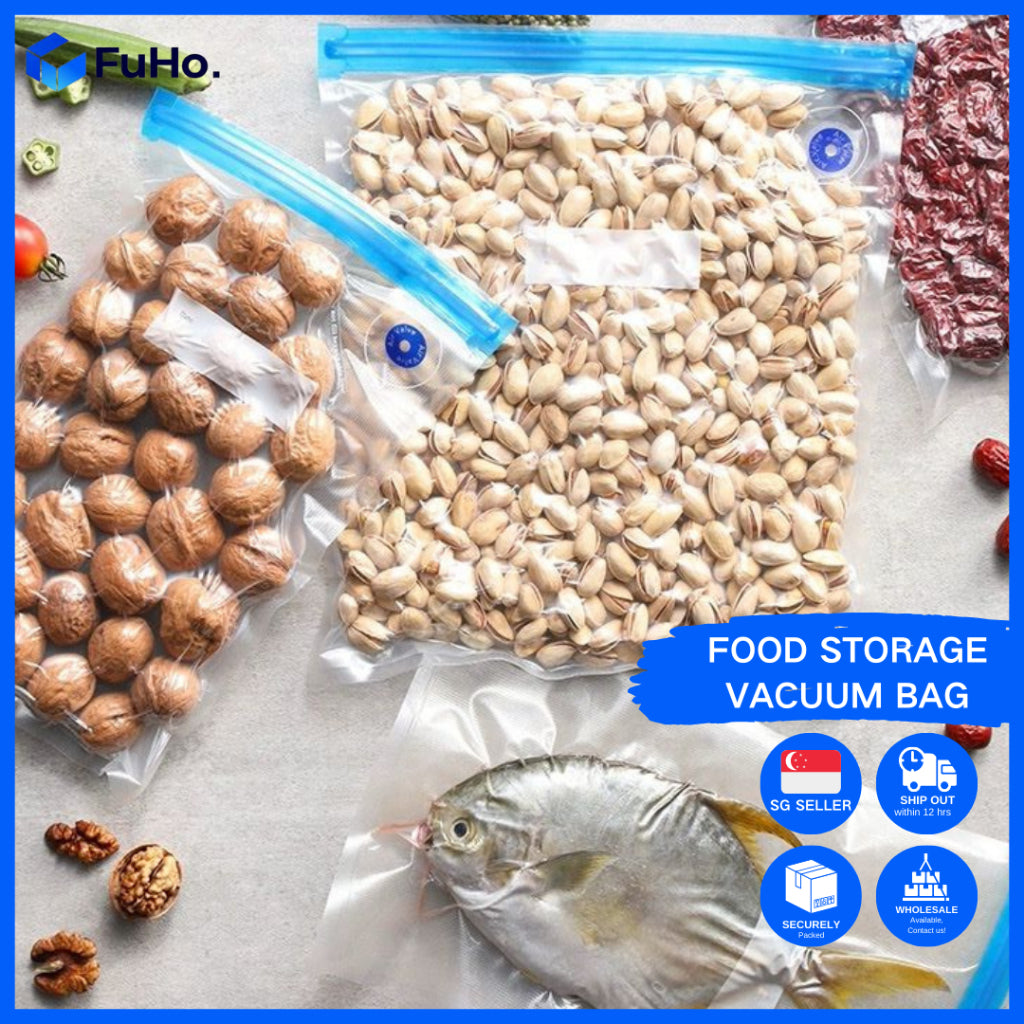 🇸🇬(AS LOW AS $0.59)🇸🇬 FuHo Food Vacuum Seal Bag Food Bags | Reusable Food Bags | Reusable Vacuum Bags (KIT0011)