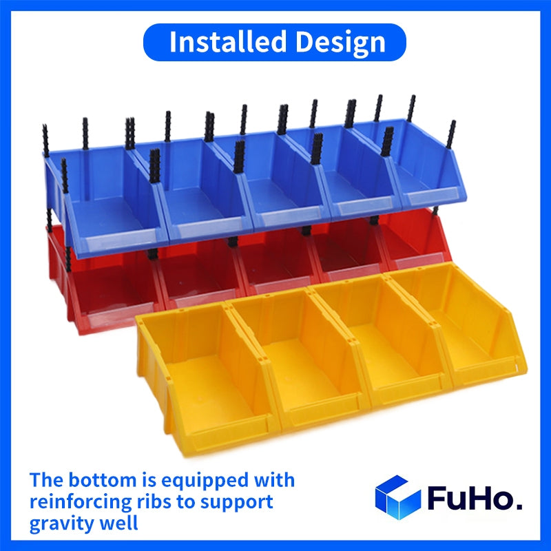 🇸🇬READY STOCK🇸🇬 FuHo Industrial Plastic Stackable Bin | Warehouse Crate | Warehouse Stackable Box | Tool Box (IND0015)