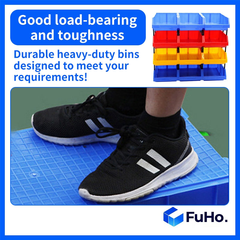 🇸🇬READY STOCK🇸🇬 FuHo Industrial Plastic Stackable Bin | Warehouse Crate | Warehouse Stackable Box | Tool Box (IND0015)