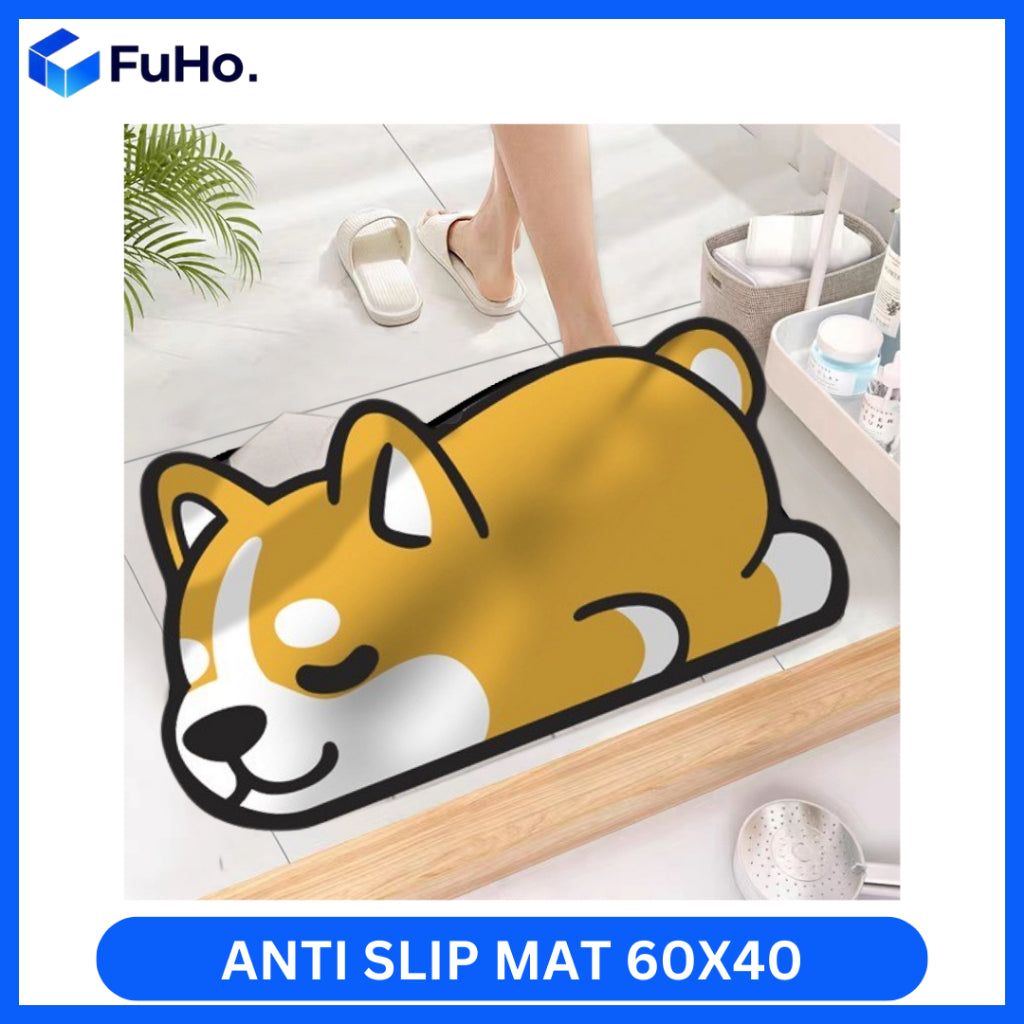 🇸🇬READY STOCK🇸🇬 Fuho Anti Slip Diatomite Floor Mats | Anti Slip Mat| Toilet Mat | Door Mat (TL0013)