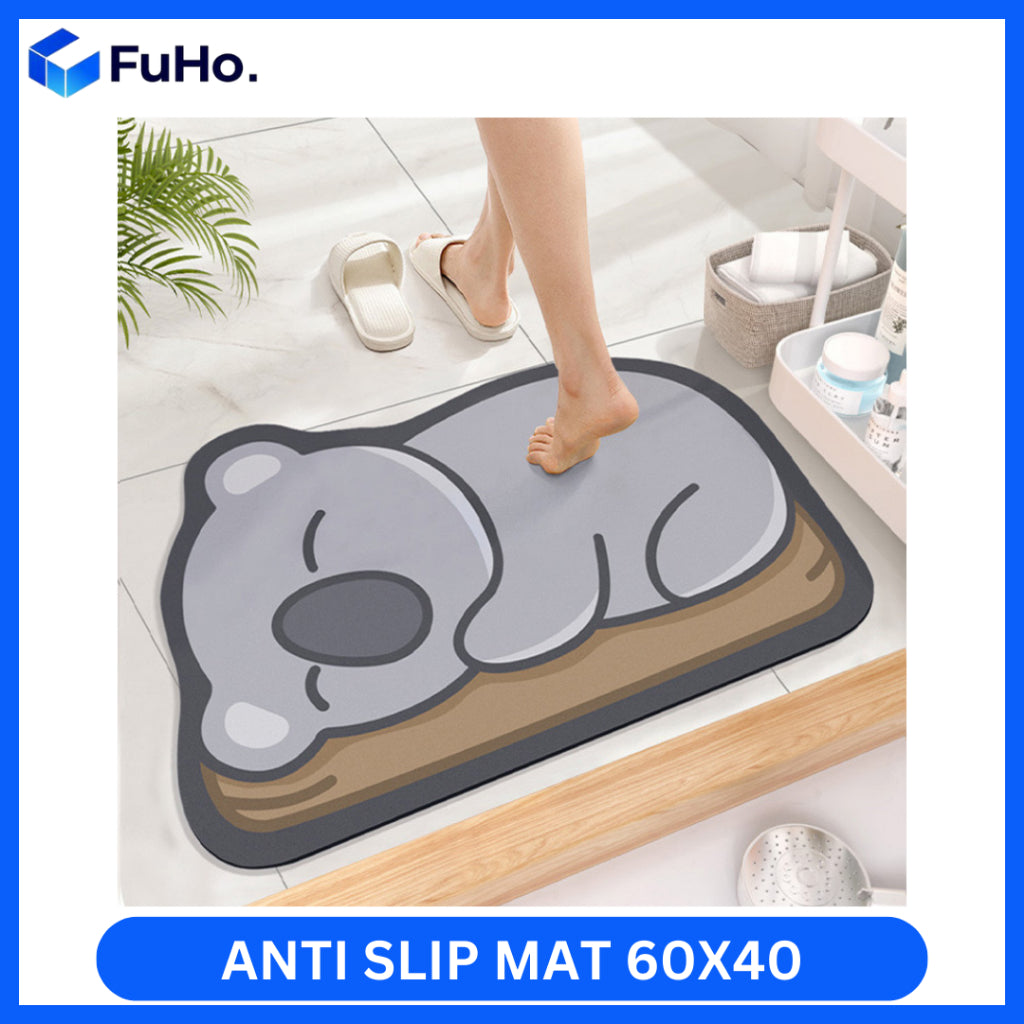 🇸🇬READY STOCK🇸🇬 Fuho Anti Slip Diatomite Floor Mats | Anti Slip Mat| Toilet Mat | Door Mat (TL0013)