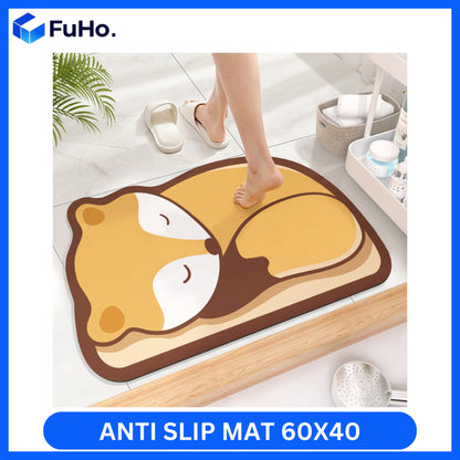 🇸🇬READY STOCK🇸🇬 Fuho Anti Slip Diatomite Floor Mats | Anti Slip Mat| Toilet Mat | Door Mat (TL0013)