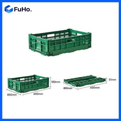 🇸🇬READY STOCK🇸🇬 FuHo Heavy Duty Collapsible Stackable Box | Industrial Box | Warehouse Box | Blue Crate (IND0001)