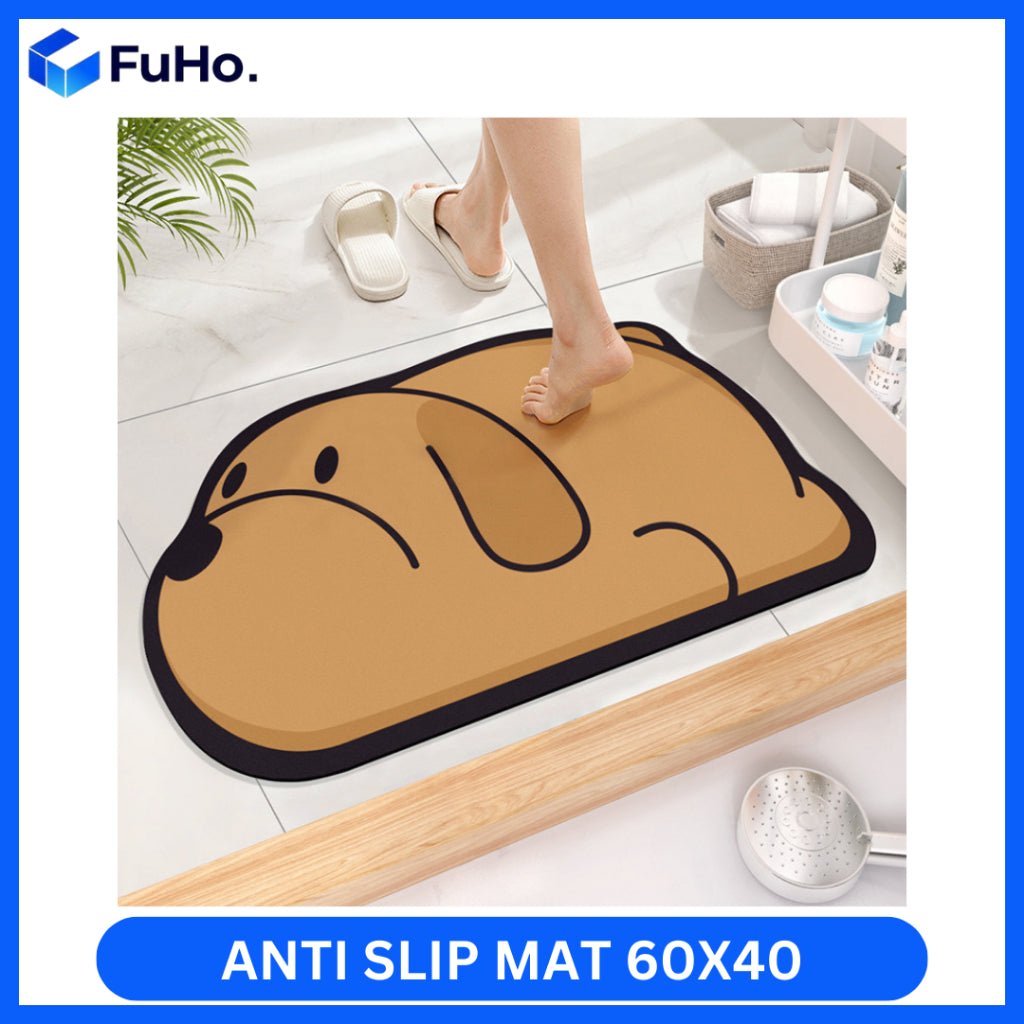 🇸🇬READY STOCK🇸🇬 Fuho Anti Slip Diatomite Floor Mats | Anti Slip Mat| Toilet Mat | Door Mat (TL0013)