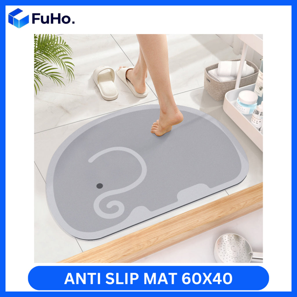 🇸🇬READY STOCK🇸🇬 Fuho Anti Slip Diatomite Floor Mats | Anti Slip Mat| Toilet Mat | Door Mat (TL0013)