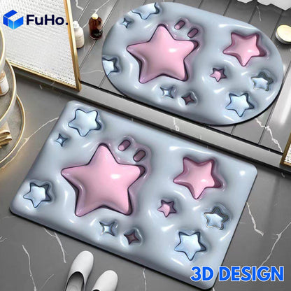 🇸🇬READY STOCK🇸🇬 Fuho Anti Slip Diatomite Floor Mats | Anti Slip Mat| Toilet Mat | Door Mat (TL0013)