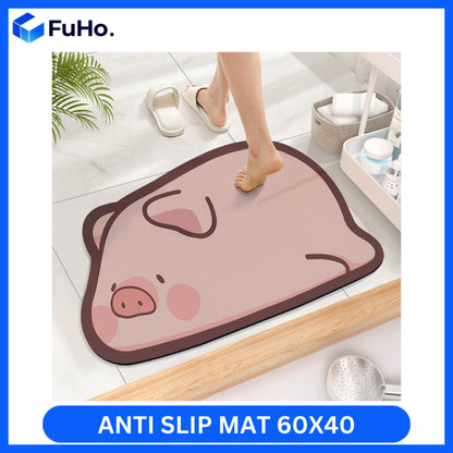 🇸🇬READY STOCK🇸🇬 Fuho Anti Slip Diatomite Floor Mats | Anti Slip Mat| Toilet Mat | Door Mat (TL0013)