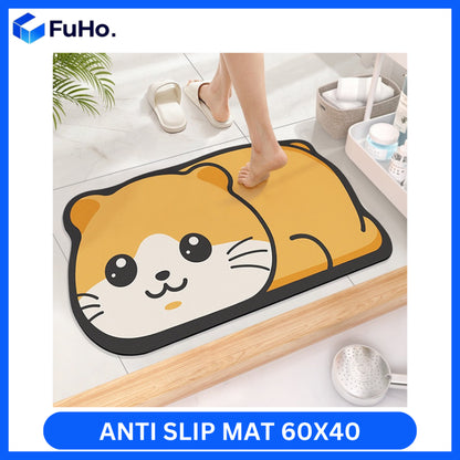 🇸🇬READY STOCK🇸🇬 Fuho Anti Slip Diatomite Floor Mats | Anti Slip Mat| Toilet Mat | Door Mat (TL0013)