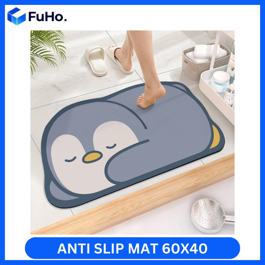 🇸🇬READY STOCK🇸🇬 Fuho Anti Slip Diatomite Floor Mats | Anti Slip Mat| Toilet Mat | Door Mat (TL0013)