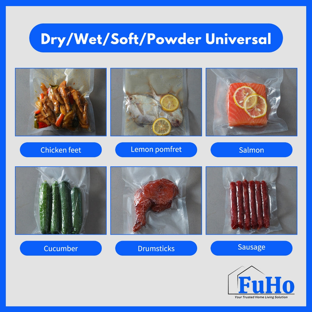 🇸🇬READY STOCK🇸🇬 FuHo Vacuum Sealer | Food Vacuum | Vacuum Pack | Vacuum Bag | Cling Wrap | Food Storage | (HL0308)