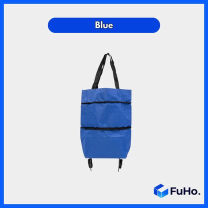 🇸🇬READY STOCK🇸🇬 Fuho Fabric Foldable Trolley | Market Trolley | Supermarket Trolley | Portable Trolley (HL0240)