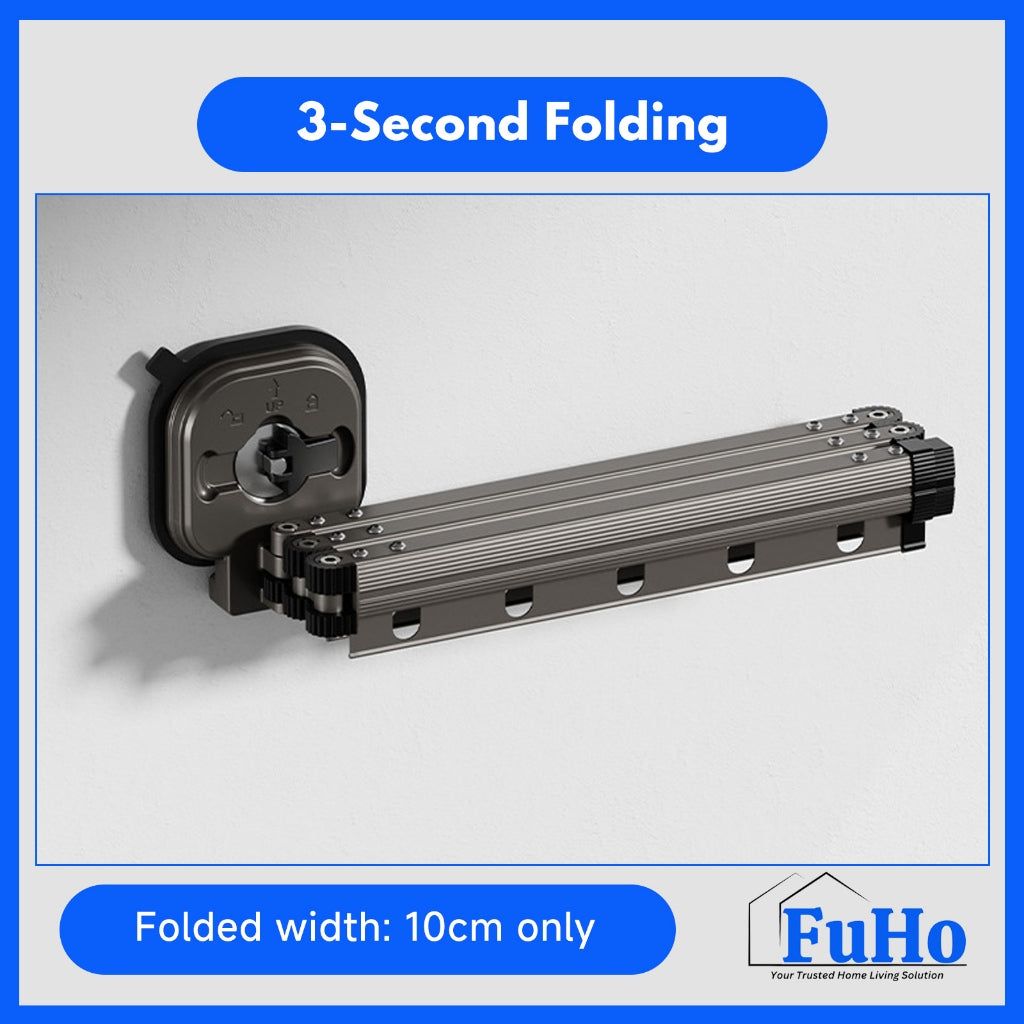 🇸🇬READY STOCK🇸🇬 FuHo Balcony Folding Rack | Drying Rack | Movable Rack | Laundry Rack | Foldable Laundry Rack | (HL0311)