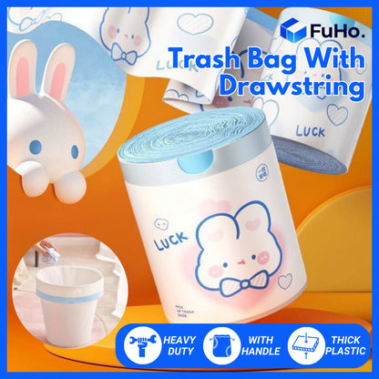 🇸🇬READY STOCK🇸🇬 Fuho 50pcs Trash Bag | Heavy Duty Trash Bag | Dustin | Plastic Bags | Recycling Bag (HL0231)