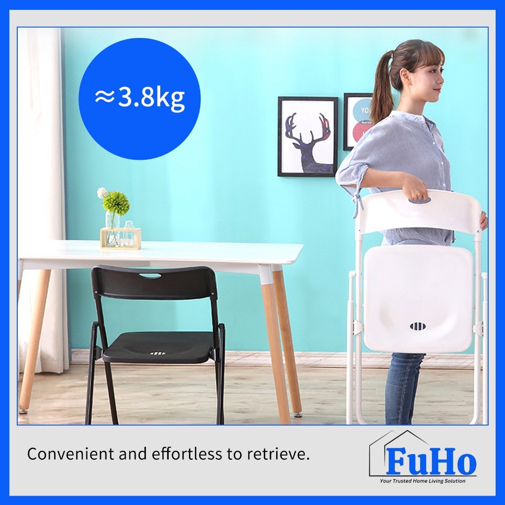 🇸🇬READY STOCK🇸🇬 FuHo Foldable Chair | Stool | Foldable Stool | Plastic Chair | Benches | Portable Chair | (HL0303)